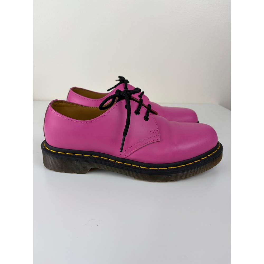 Dr Martens 1461 Thrift Pink Leather Oxford Shoes Womens 8 Mens 7 31009